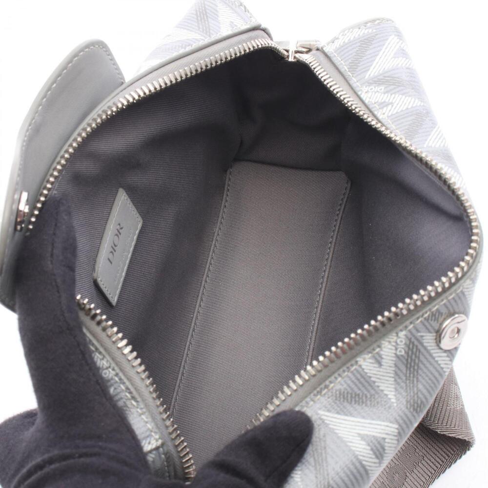 CHRISTIAN DIOR White Diamond Leather Shoulder Bag - Picture 3 of 11